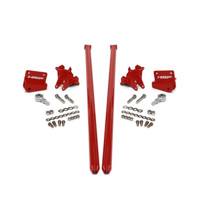 2001-2010 Chevrolet / GMC 58 inch Bolt On Traction Bars 3.5 inch Axle Diameter Flag Red