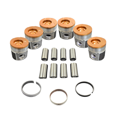5.9L Cummins Choate Pistons w/rings 20 over 89-98 Coated, Flycut Set Choate Performance