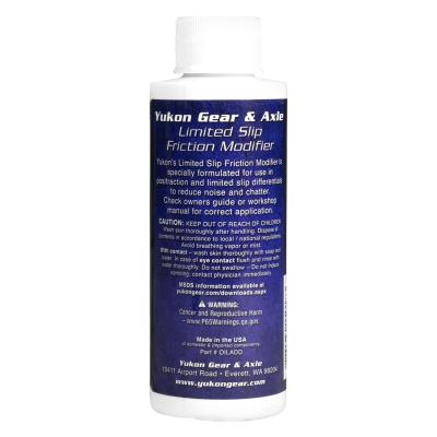 Friction Modifier Additive For Limited Slip/Posi - 4 Ounce Bottle Gear Positraction Additive 4OZ Yukon Gear