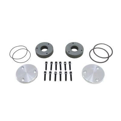 Hardcore Drive Flange Kit Dana 44 30- Spline Outer Stubs Non-Engraved Caps Hardcore Flange Set D44 30 Spline Non-Engraved Both Sides Yukon Gear