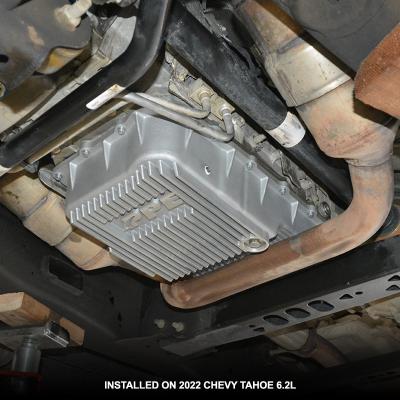 2019-2022 GM w/ 10L80 Heavy-Duty Deep Cast Aluminum Transmission Pan Black