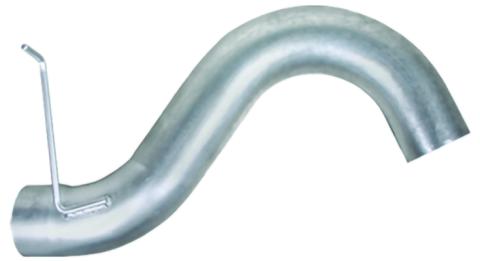 Exhaust Pipe 5 Inch 07.5-10 Silverado/Sierra 2500/3500 Diesel First Section Pass Steel Exhaust Tail Pipe Diamond Eye