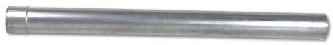 Exhaust Pipe 48 Inch Aluminized 4 Inch OD Straight Bumped On One End Diamond Eye