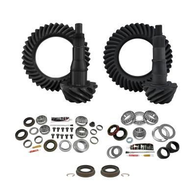 Re-Gear &amp; Installation Kit Ford 9.75 Inch 2000-2010 F150 4.56 Ratio Fr&amp;Rr '00-'10 Ford F150 W/9.75 Rear 4.56 Complete Gear Package F/R R&amp;P'S &amp; Master Kits Yukon Gear
