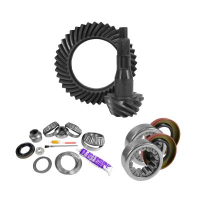 9.75 Inch Ford 3.55 Rear Ring &amp; Pinion Install Kit Axle Bearings &amp; Seal 9.75 Inch Ford 3.55 Rear R&amp;P Gear/ Install Kit Package W/ Ak 1561 '11-'19 Trucks Yukon Gear