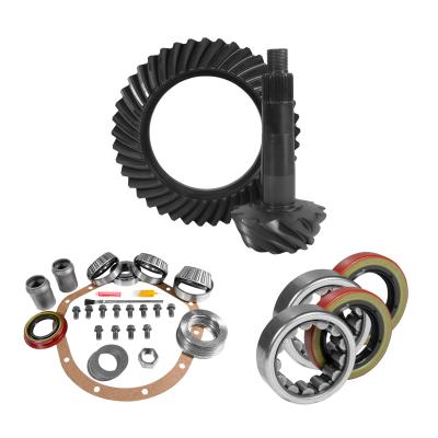 8.875 Inch GM 12T 3.08 Rear Ring &amp; Pinion Install Kit Axle Bearings &amp; Seals 12T GM 3.08 Rear R&amp;P Gear/ Install Kit Package With Ak 1559 Yukon Gear