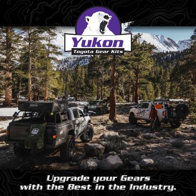 Ring &amp; Pinion Gear Kit Package Front &amp; Rear With Install Kits - Toyota 8.4/7.5R Toyota Tacoma 95-04 Tundra 00-06 Without Factory Locker (8.4/7.5R) 4.56 Ratio Gear Package Yukon Gear