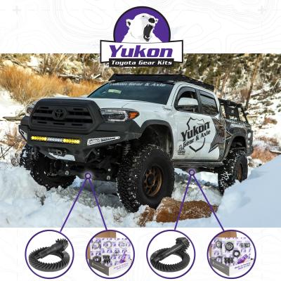 Ring &amp; Pinion Gear Kit Package Front &amp; Rear With Install Kits - Toyota 8.75/8IFS Toyota Tacoma 2016 &amp; Up (8.75/8IFS) 5.29 Ratio Gear Package Yukon Gear