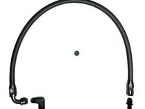 98.5-02 Dodge Cummins Lower Heater Hose Black Braided Full Send Diesel