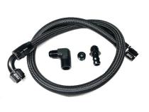 03-07 Dodge Cummins Lower heater Hose Black Braided Full Send Diesel