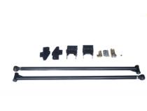 Premium 2.0 Inch Diameter Traction Bars Black Semi Gloss Powder Coat for 05-20 Ford Superduty Short Bed with 4.0 Inch Per Axle No Limit Fabrication