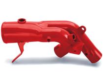 Intercooler Upgrade, Includes Boost Tubes (red powder-coated) for 1999.5 Ford F250/F350 7.3L Power Stroke