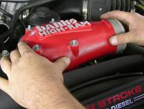 High-Ram Air Intake Elbow 03-04 Ford 6.0L Stock Intercooler Banks Power