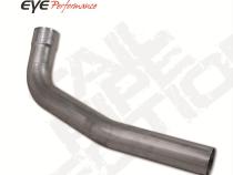 Exhaust Pipe 4 Inch 04.5-Early 07 RAM 2500/3500 Second Section Driver Side Steel Performance Series Exhaust Tail Pipe Diamond Eye