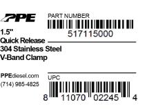 1.5 Inch V Band Clamp Quick Release PPE Diesel