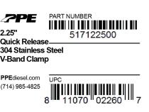 2.25 Inch V Band Clamp Quick Release PPE Diesel