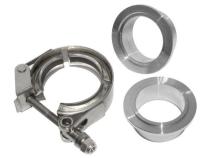 1.5 Inch QR Aluminum V-Band 3 Pc Set 1C 1M 1F PPE Diesel