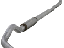 Turbo Back Exhaust For 00-03.5 Ford F250/F350 Superduty 7.3L 5 Inch Single Pass No Muffler Aluminum Diamond Eye