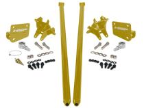 HSP Traction Bars For 2017.5-2022 Ford Powerstroke 6.7 Liter F350 SRW Crew Cab Long Bed-Flag Red