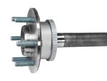 Rear Axle For Ford 9.75 Differential 34 Spline 35.6 Long 6 Lug Left Hand 9.75 Inch Ford Rear Axle '15-'19 F-150 Left Hand 35.6 Inch 34 Spline 6 Lug W/ ABS Ring W/O HD Payload Yukon Gear