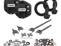 Stage 3 Jeep JK Re-Gear Kit W/Covers Front Axles Dana 44 5.13 Ratio JK Rubicon D44 Stage 3 Gear Kit Package 5.13 Ratio F&amp;amp;R Covers &amp;amp; 4340 Front Axles Yukon Gear