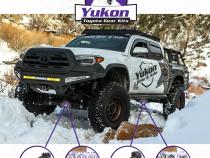 Ring &amp;amp; Pinion Gear Kit Package Front &amp;amp; Rear With Install Kits - Toyota 8.75/8IFS Toyota Tacoma 2016 &amp;amp; Up (8.75/8IFS) 4.88 Ratio Gear Package Yukon Gear