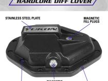 Hardcore Nodular Iron Cover For Chrylser 9.25 Rear Differential 9.25 Inch Chrylser Rear Nodular Iron Differential Cover Yukon Gear