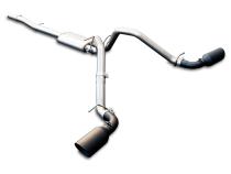 Exhaust Cat Back 2.5 Inch w/Dual Tips Pol/Blk GM 4.3L 5.3L 2014-2018 2019 Classic Body