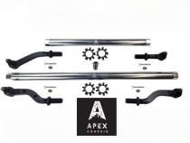 Heavy Duty Polished Aluminum Tie Rod and Drag Link Axle Swap Kit Dynatrac 72.5 Inch Jeep JL-JT 2.5T for Axle Upgrade Options Only Apex Chassis